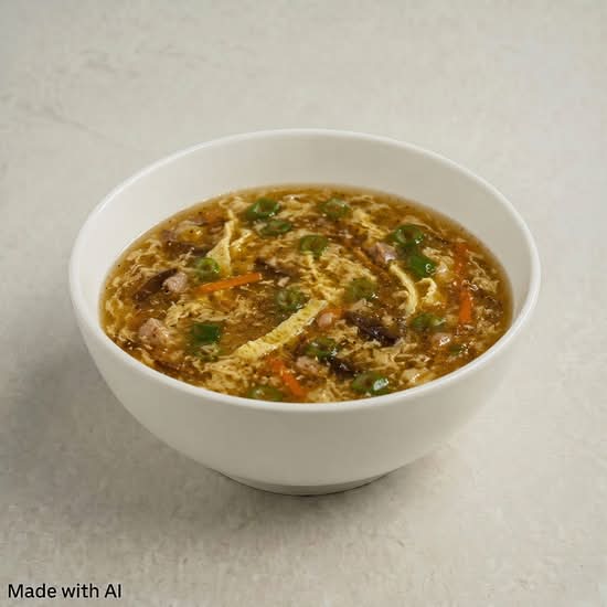 Hot and Sour Soup with Shredded Pork (酸辣湯)